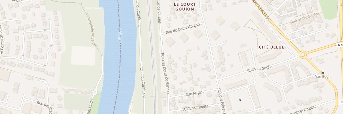 Plan du 60 Rue des Côtes de Vannes à Conflans-Sainte-Honorine
