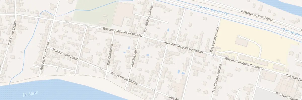 Plan du 59 Rue Jean Jacques Rousseau à Vierzon