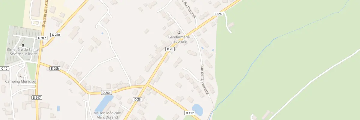 Plan du 18 Rue de la Perrette à Sainte-Sévère-sur-Indre