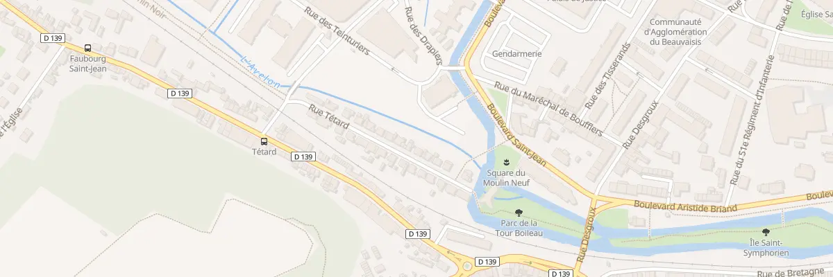 Plan du 17B Rue Tétard à Beauvais