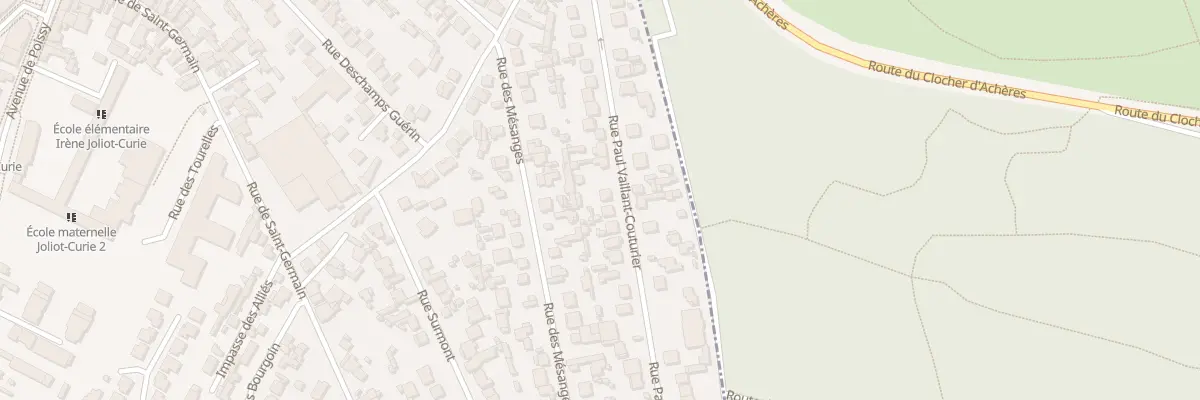 Plan du 30 Rue Paul Vaillant Couturier à Achères