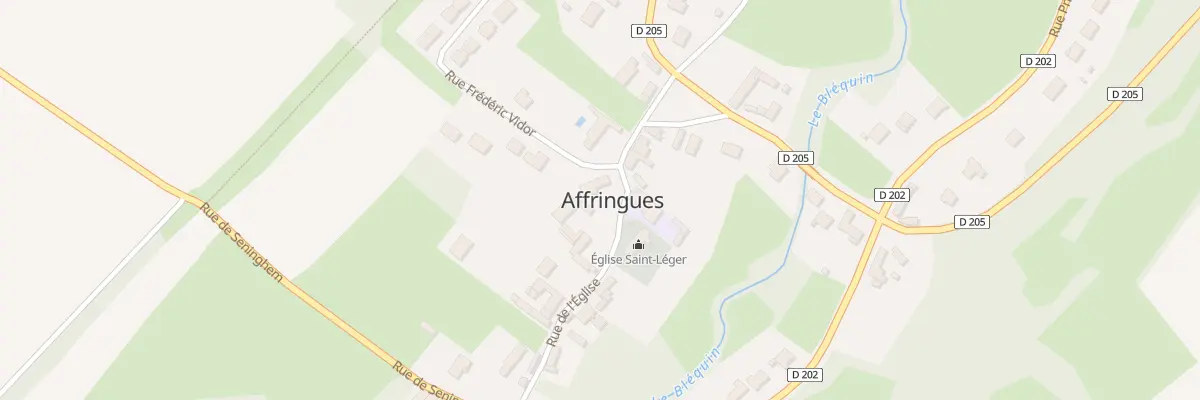 Plan du 6 Rue de l’Eglise à Affringues