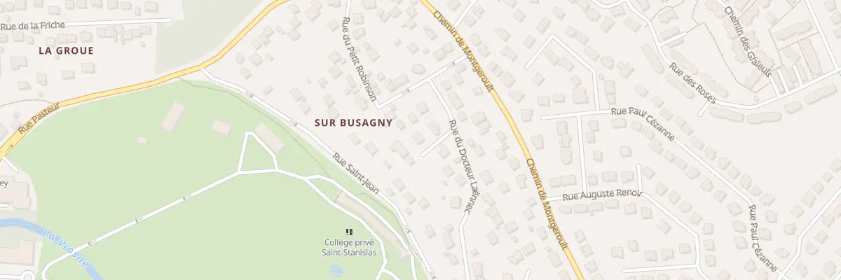 Plan du 13 Rue du Docteur Laennec à Osny