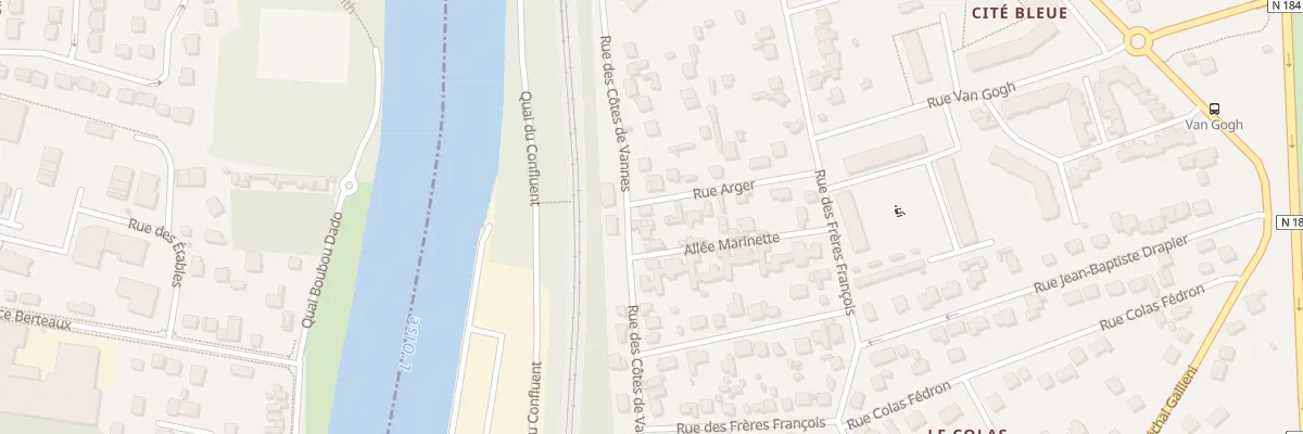 Plan du 42 Rue des Côtes de Vannes à Conflans-Sainte-Honorine