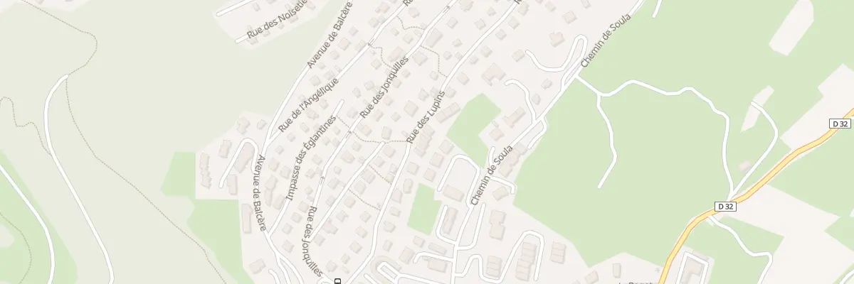 Plan du 9100 Rue des Lupins aux Angles