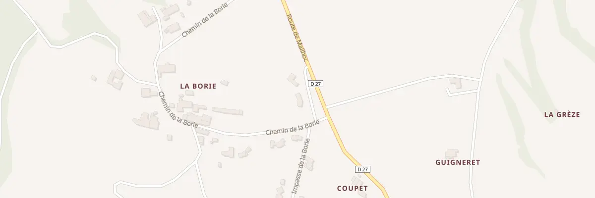 Plan du 5160 La Borie à Mailhoc