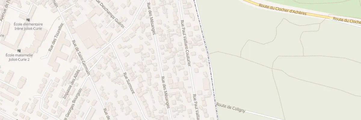 Plan du 34 Rue Paul Vaillant Couturier à Achères