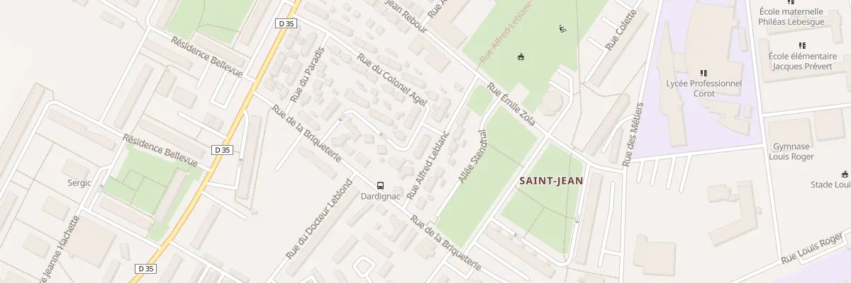 Plan du 7 Rue Alfred Leblanc à Beauvais