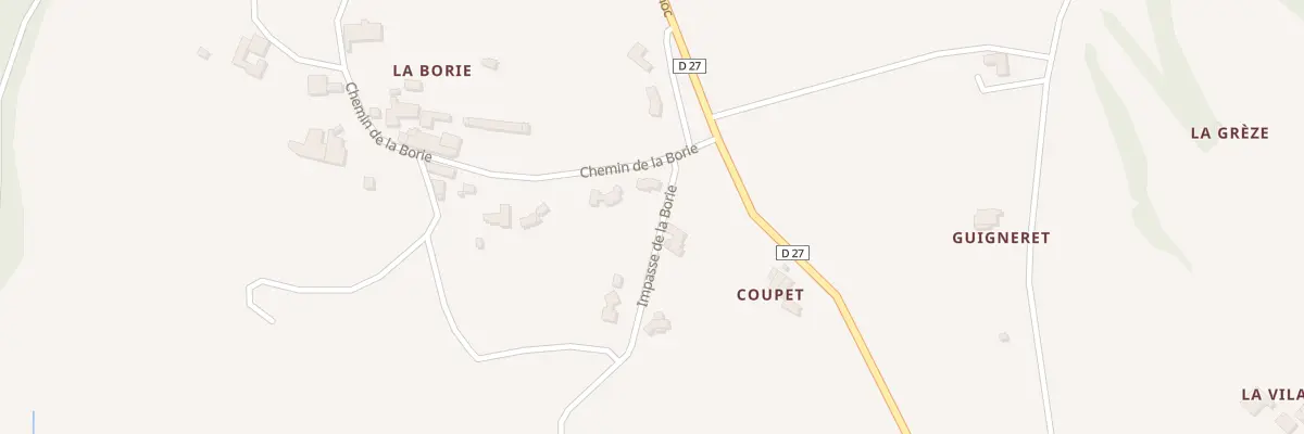 Plan du 3 Che de la Borie à Mailhoc