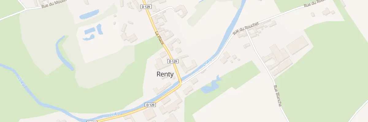 Plan du 25 Vc La Place à Renty