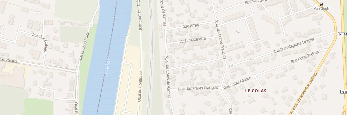 Plan du 34 Rue des Côtes de Vannes à Conflans-Sainte-Honorine