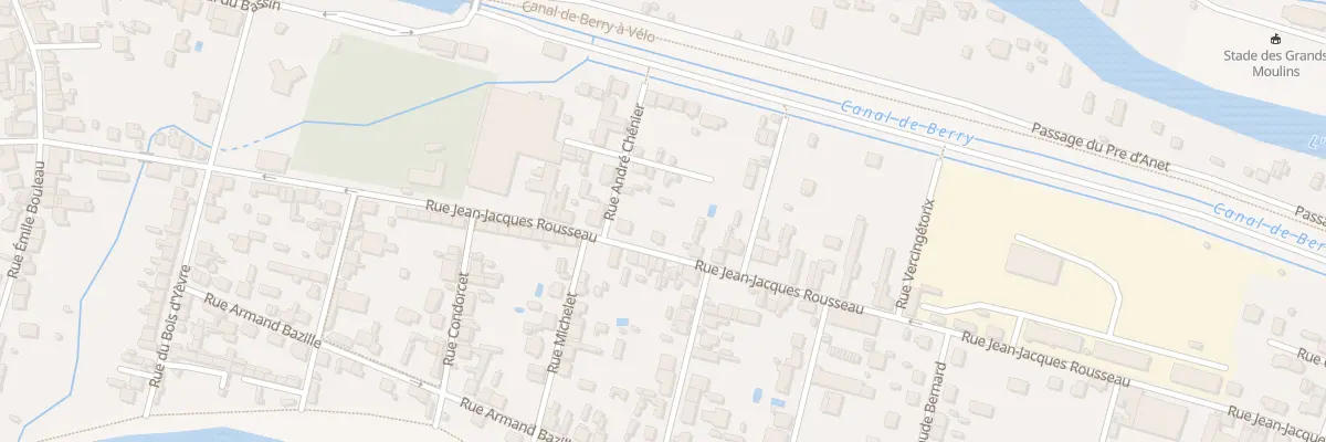 Plan du 24 Rue Jean Jacques Rousseau à Vierzon