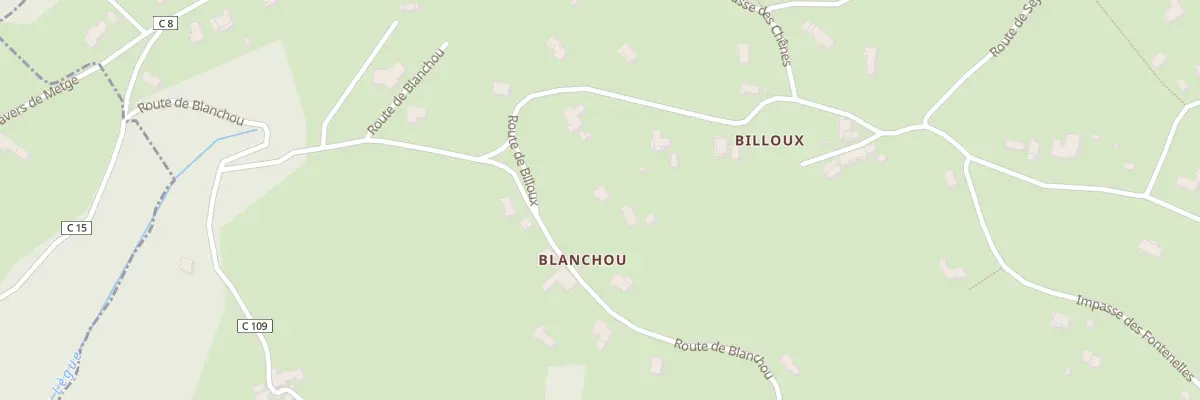 Plan du 540 Rte de Blanchou à Lunan