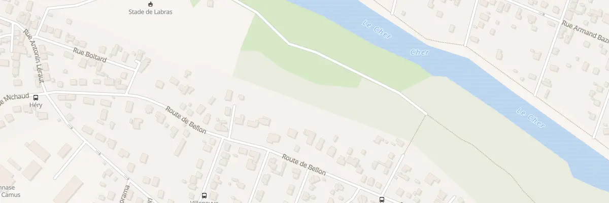 Plan du 43 Rte de Bellon à Vierzon