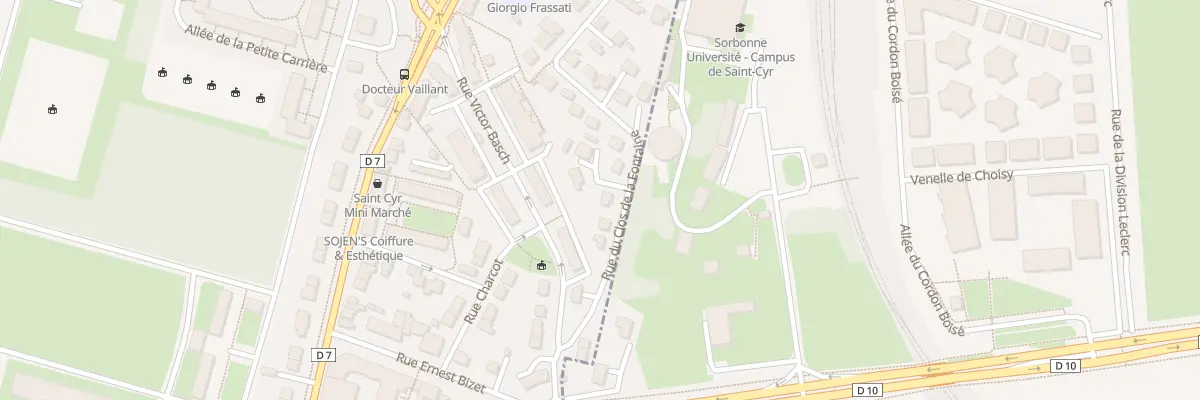 Plan du 7 Rue du Clos de la Fontaine à Saint-Cyr-l’École