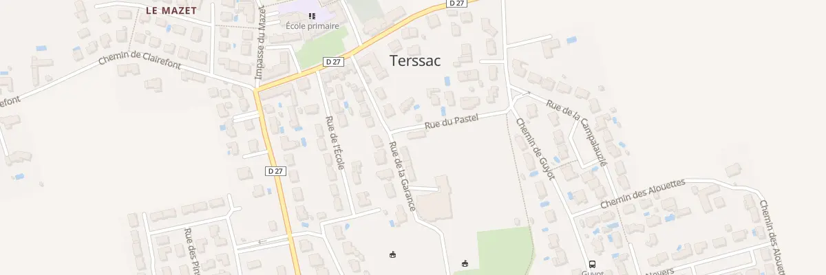 Plan du 1 Rue du Pastel à Terssac
