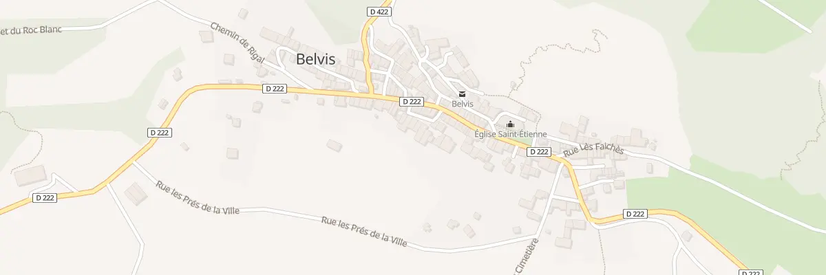 Plan du 88 Le Village à Belvis