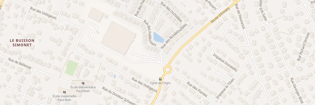Plan du 2 Rue des Paletuviers à Osny