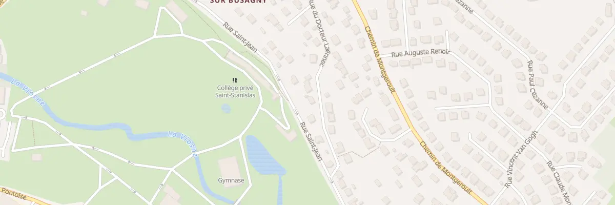 Plan du 3 Rue du Docteur Laennec à Osny