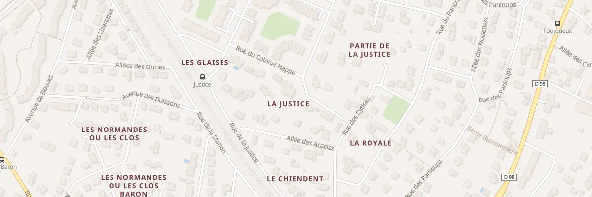 Plan du 1 All des Glaises à Saint-Germain-en-Laye