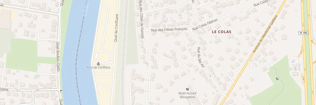 Plan du 16T Rue des Côtes de Vannes à Conflans-Sainte-Honorine