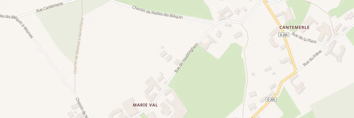 Plan du 16 Rue de Vaudringhem à Wismes