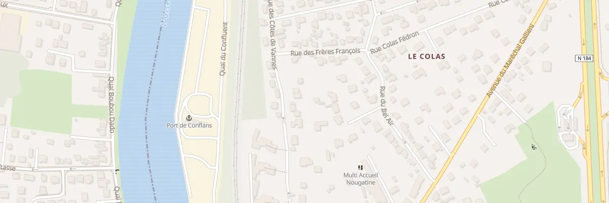 Plan du 16B Rue des Côtes de Vannes à Conflans-Sainte-Honorine