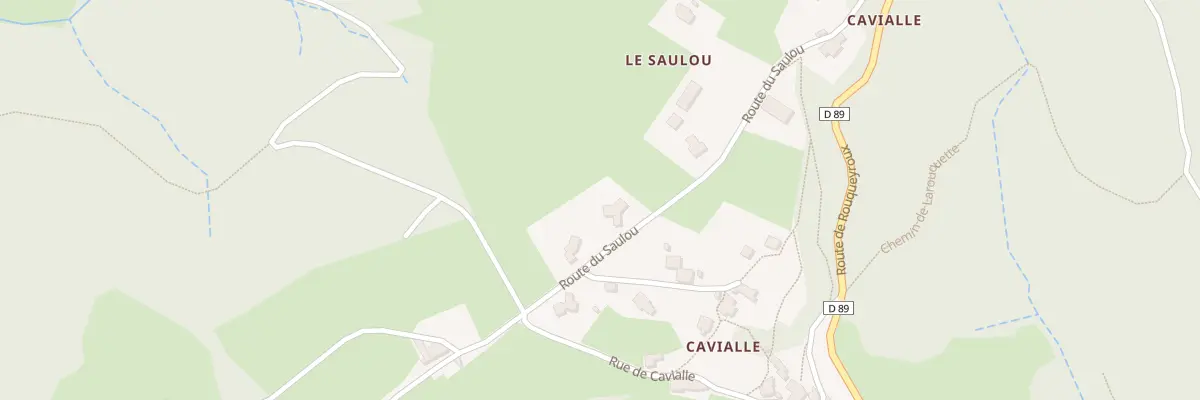 Plan du 6357F Le Saulou à Viazac