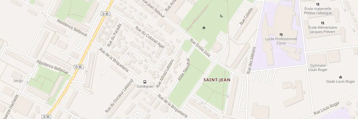 Plan du 10 Rue Alfred Leblanc à Beauvais