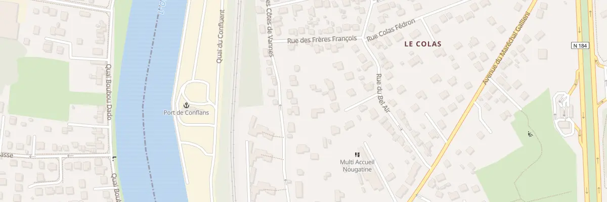 Plan du 14B Rue des Côtes de Vannes à Conflans-Sainte-Honorine
