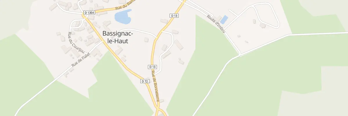 Plan du 3 Bonneterre à Bassignac-le-Haut