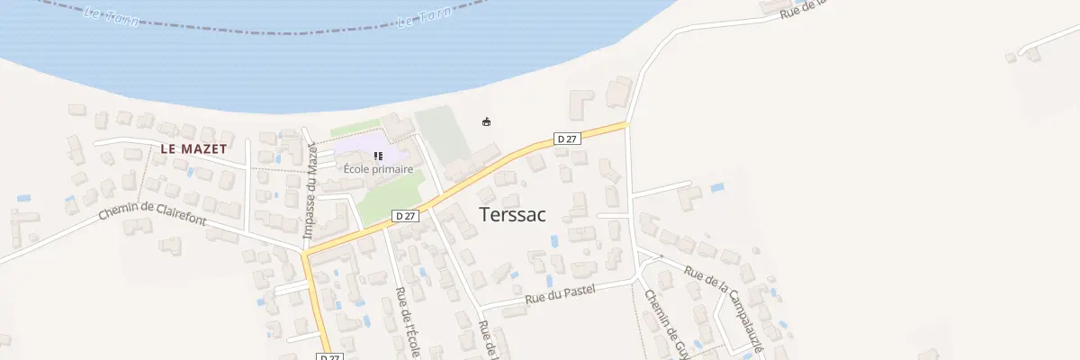 Plan du 3 Rue de la Mairie à Terssac