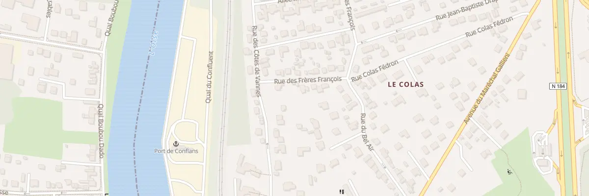 Plan du 2B Rue des Frères François à Conflans-Sainte-Honorine