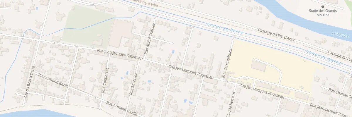 Plan du 28 Rue Jean Jacques Rousseau à Vierzon