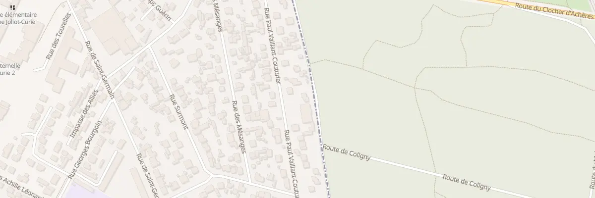 Plan du 39 Rue Paul Vaillant Couturier à Achères