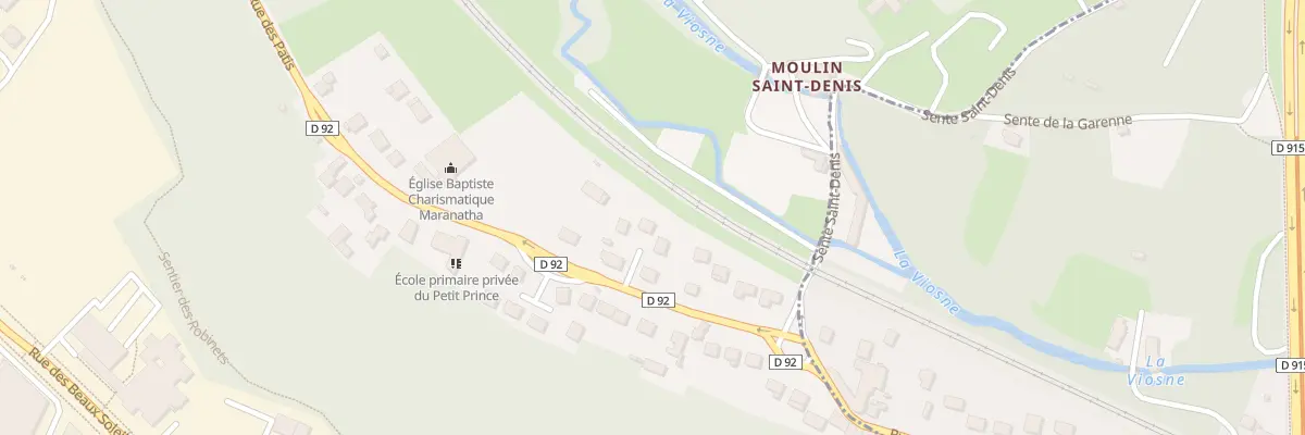 Plan du 9002 Rue des Pâtis à Osny