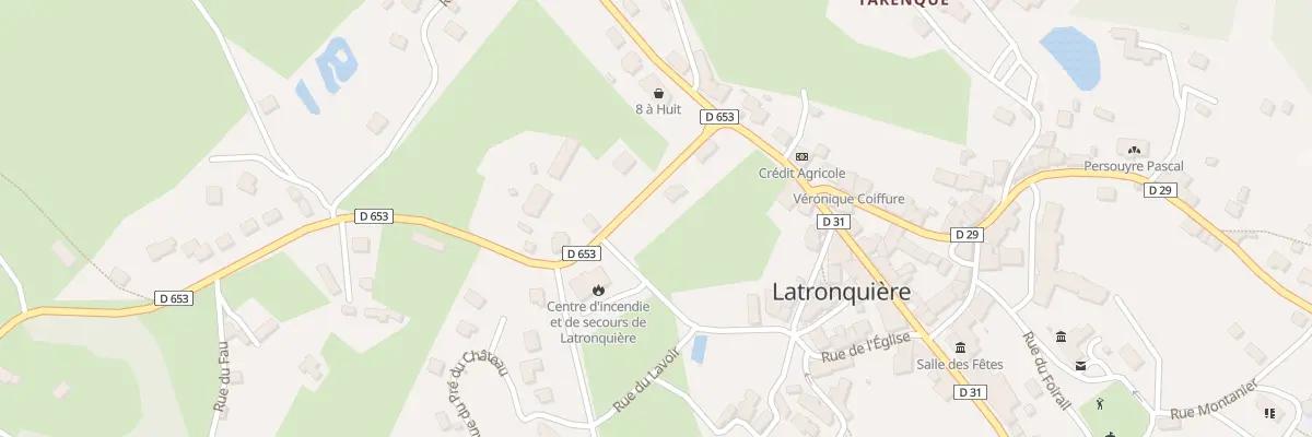 Plan du 5339F Rte des Cadourques à Latronquière