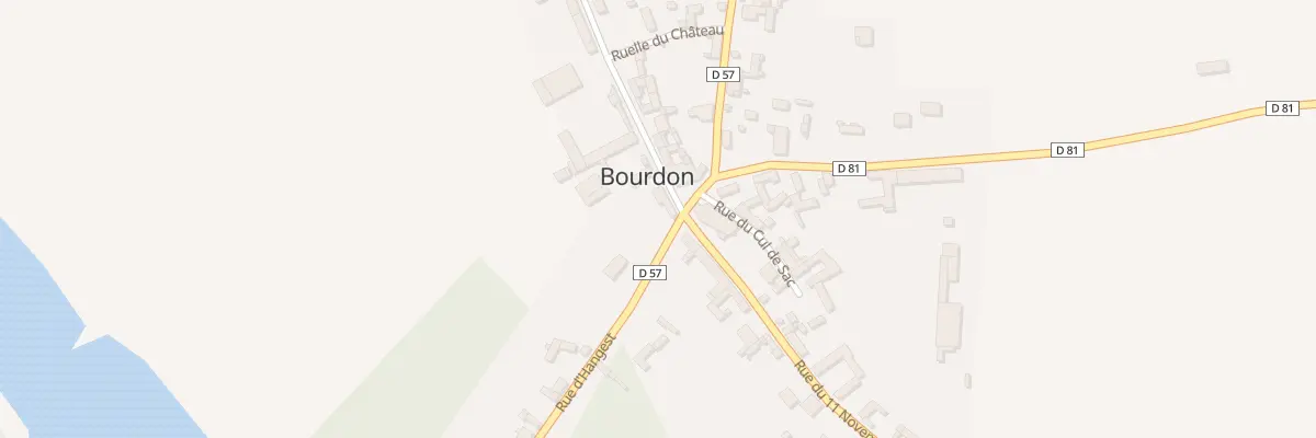 Plan du 1 Rue de Louviere à Bourdon