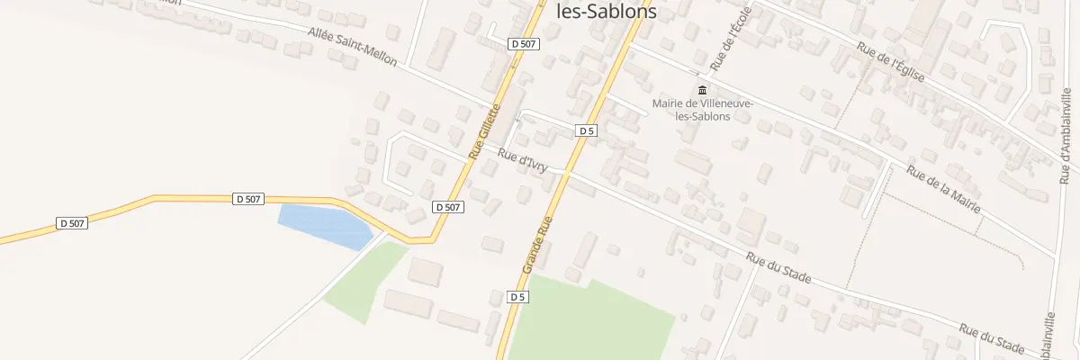 Plan du 3 Gr Grande Rue à Villeneuve-les-Sablons