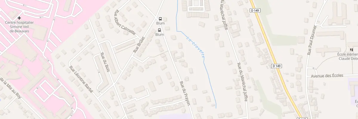 Plan du 13 Rue du Prayon à Beauvais