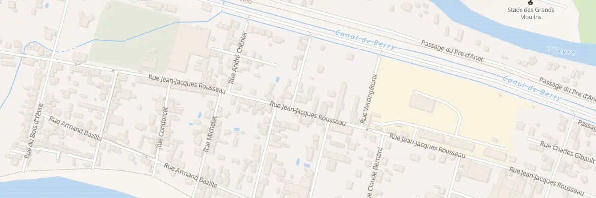 Plan du 32 Rue Jean Jacques Rousseau à Vierzon