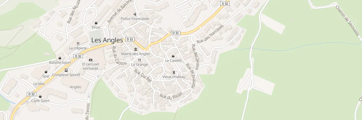Plan du 6 Rue de Jousville aux Angles