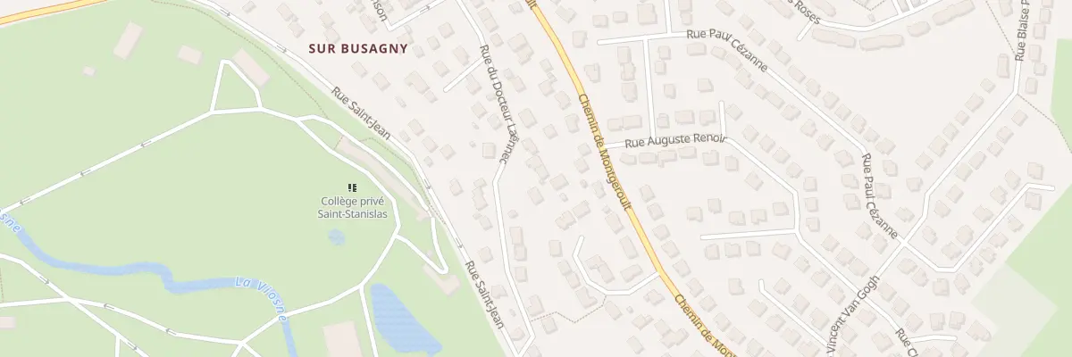 Plan du 16 Rue du Docteur Laennec à Osny