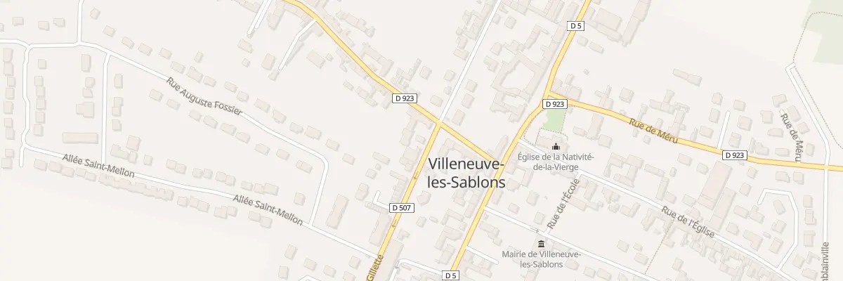 Plan du 2B Rue Gillette à Villeneuve-les-Sablons