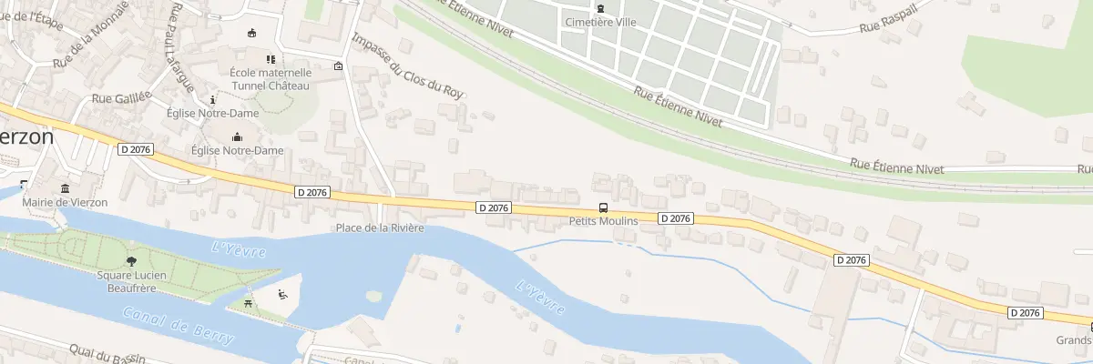 Plan du 14 Rue Jules Louis Breton à Vierzon