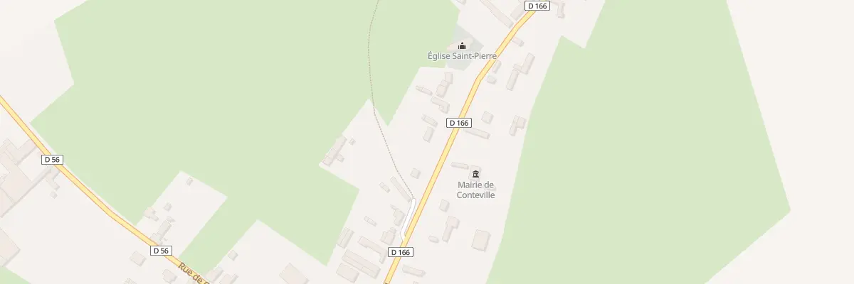 Plan du 21 Rue d’Auxi Le Chateau à Conteville