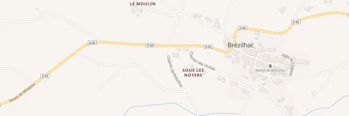 Plan du 11 Sous les Noyers à Brézilhac