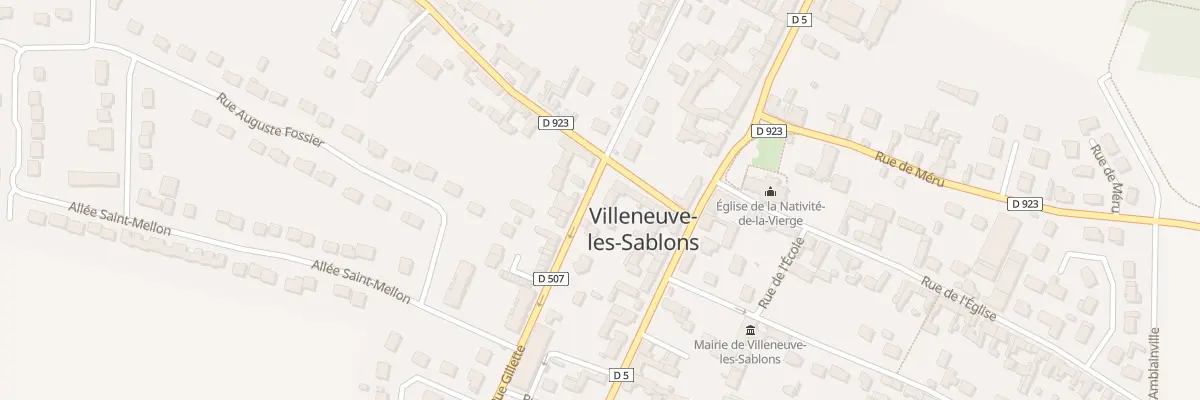 Plan du 9 Rue de la Gloriette à Villeneuve-les-Sablons