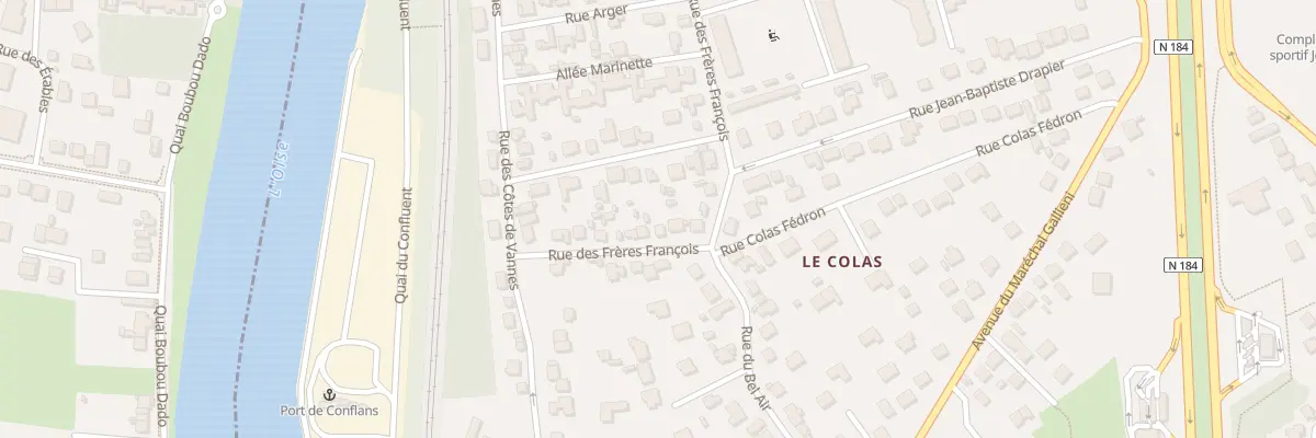 Plan du 15 Rue des Frères François à Conflans-Sainte-Honorine