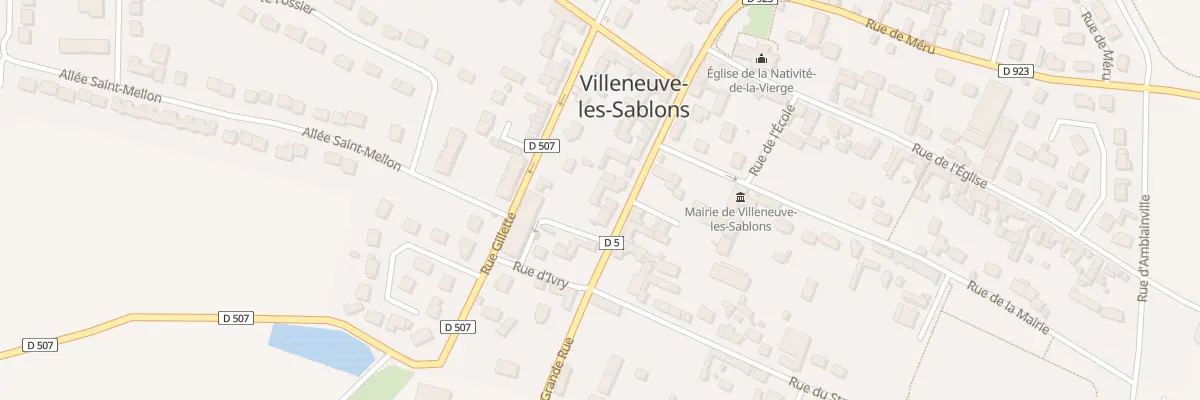 Plan du 11 Gr Grande Rue à Villeneuve-les-Sablons